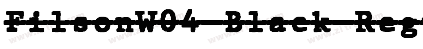 FilsonW04 Black Regu字体转换